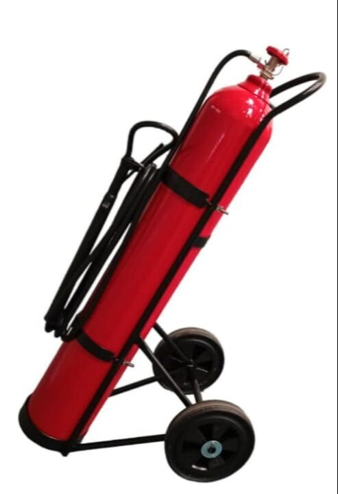 Extintor (co2) Dióxido de carbono rodante 50lb tipo BC