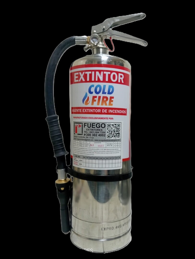 NUEVO EXTINTOR TIPO D AGENTE LIMPIO UL CERTIFICADO PARA BATERIA DE LITIO